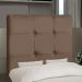 Cabeceira Cama Box Solteiro Luna 90cm Suede Marrom - Desk Design