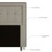 Cabeceira Cama Box Solteiro Luxor 90cm com Tachas e Frame Corano Bege - Desk Design