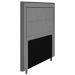 Cabeceira Cama Box Solteiro Luxor 90cm com Tachas e Frame Suede Cinza - Desk Design