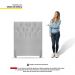 Cabeceira Cama Box Solteiro Madrid 90cm Corano Branco - Desk Design