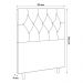 Cabeceira Cama Box Solteiro Madrid 90cm Corano Marrom - Desk Design