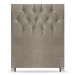 Cabeceira Cama Box Solteiro Madrid 90cm Suede Bege - Desk Design