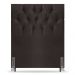 Cabeceira Cama Box Solteiro Madrid 90cm Suede Marrom - Desk Design