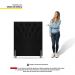 Cabeceira Cama Box Solteiro Madrid 90cm Suede Preto - Desk Design