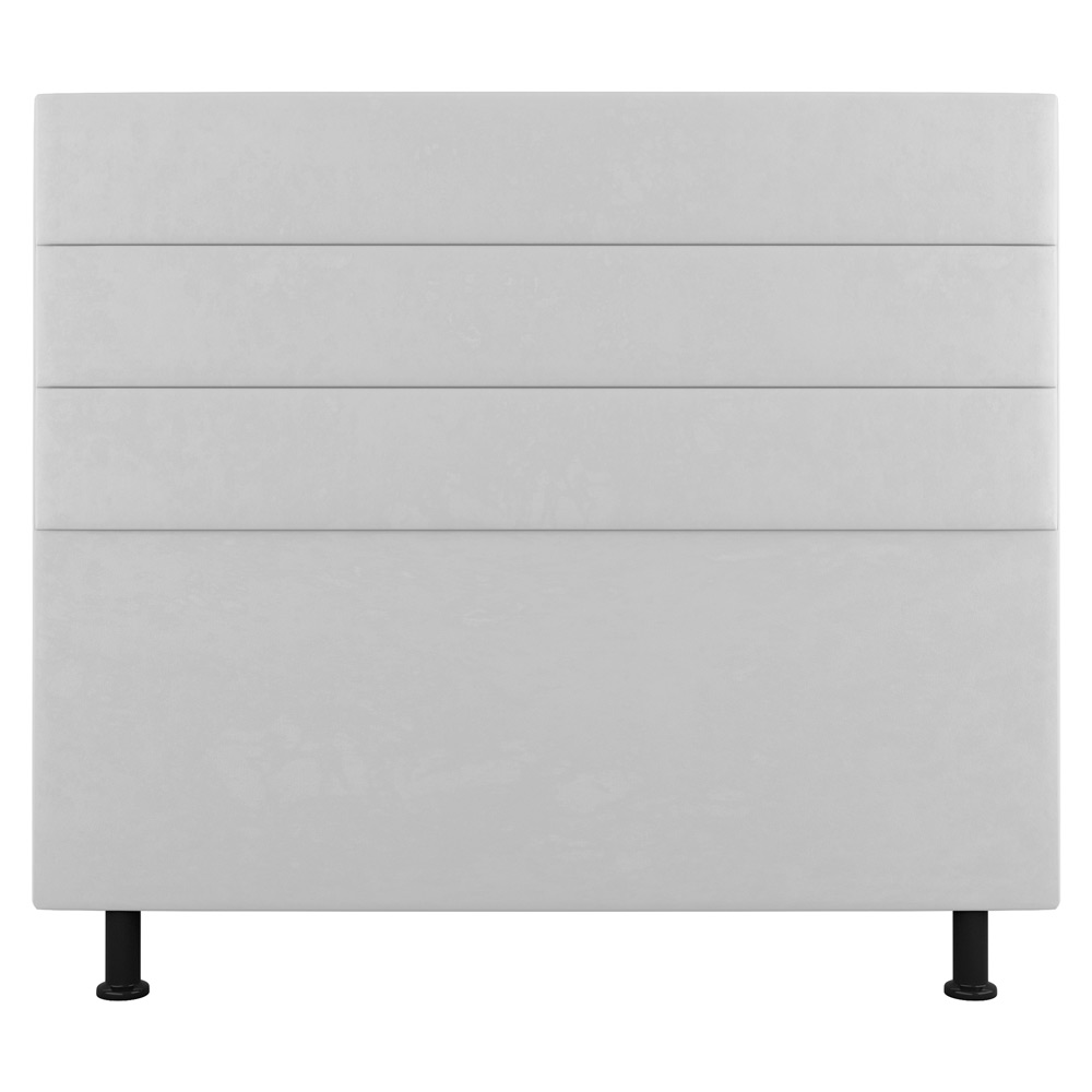 Cabeceira Cama Box Solteiro Malik 90cm Sintético Branco - Desk Design