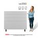 Cabeceira Cama Box Solteiro Malik 90cm Sintético Branco - Desk Design