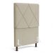 Cabeceira Cama Box Solteiro Mel 90cm com Frame Linho Bege - Desk Design