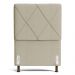 Cabeceira Cama Box Solteiro Mel 90cm com Frame Linho Bege - Desk Design