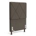 Cabeceira Cama Box Solteiro Mel 90cm com Frame Linho Marrom - Desk Design
