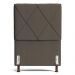 Cabeceira Cama Box Solteiro Mel 90cm com Frame Linho Marrom - Desk Design