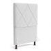 Cabeceira Cama Box Solteiro Mel 90cm com Frame Sintético Branco - Desk Design