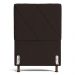 Cabeceira Cama Box Solteiro Mel 90cm com Frame Sintético Marrom - Desk Design