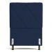 Cabeceira Cama Box Solteiro Mel 90cm com Frame Suede Azul Marinho - Desk Design