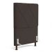 Cabeceira Cama Box Solteiro Mel 90cm com Frame Suede Marrom - Desk Design