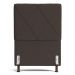 Cabeceira Cama Box Solteiro Mel 90cm com Frame Suede Marrom - Desk Design