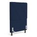 Cabeceira Cama Box Solteiro Mel 90cm com Frame Veludo Azul Marinho - Desk Design