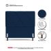 Cabeceira Cama Box Solteiro Mel 90cm com Frame Veludo Azul Marinho - Desk Design