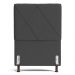 Cabeceira Cama Box Solteiro Mel 90cm com Frame Veludo Cinza Escuro - Desk Design