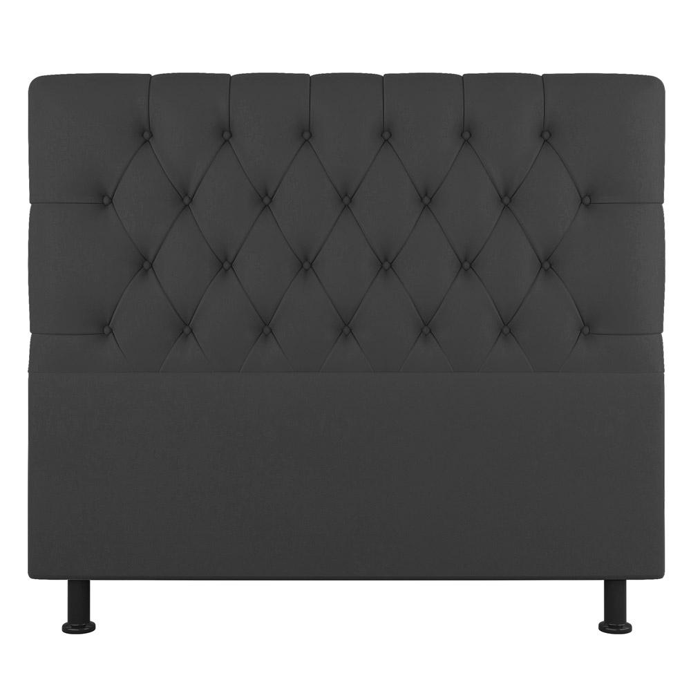 Cabeceira Cama Box Solteiro Nice 100cm Linho Cinza - Desk Design