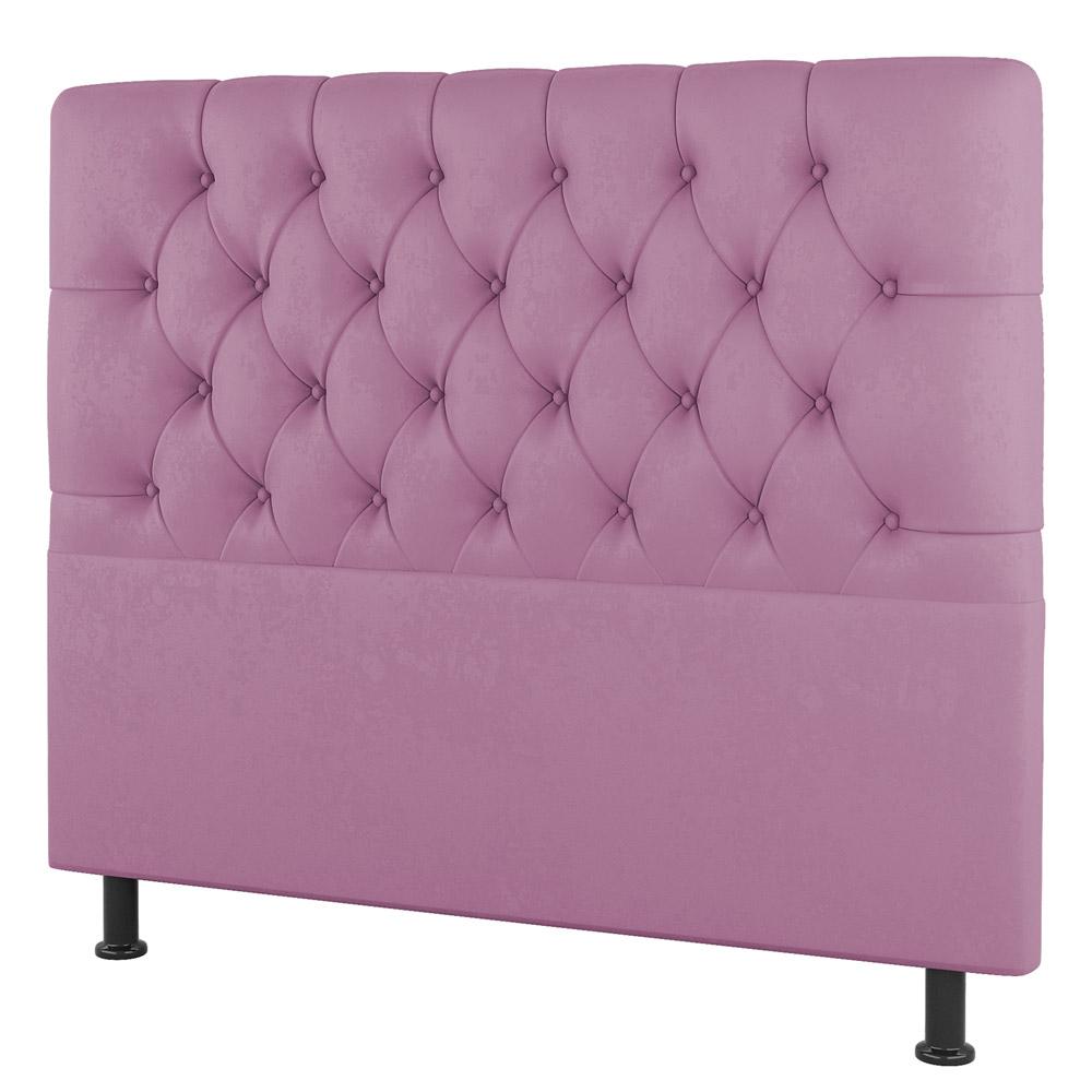 Cabeceira Cama Box Solteiro Nice 100cm Suede Rosa - Desk Design