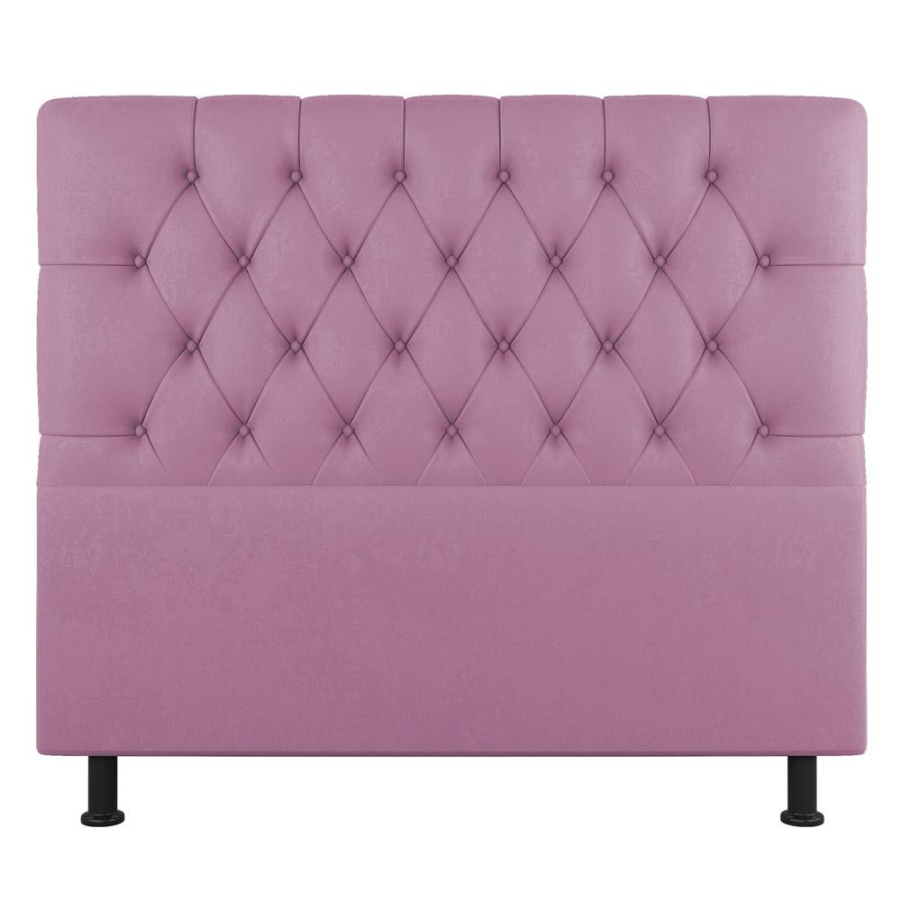 Cabeceira Cama Box Solteiro Nice 100cm Suede Rosa - Desk Design