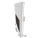 Cabeceira Cama Box Solteiro Roma 90cm Corano Branco - Desk Design