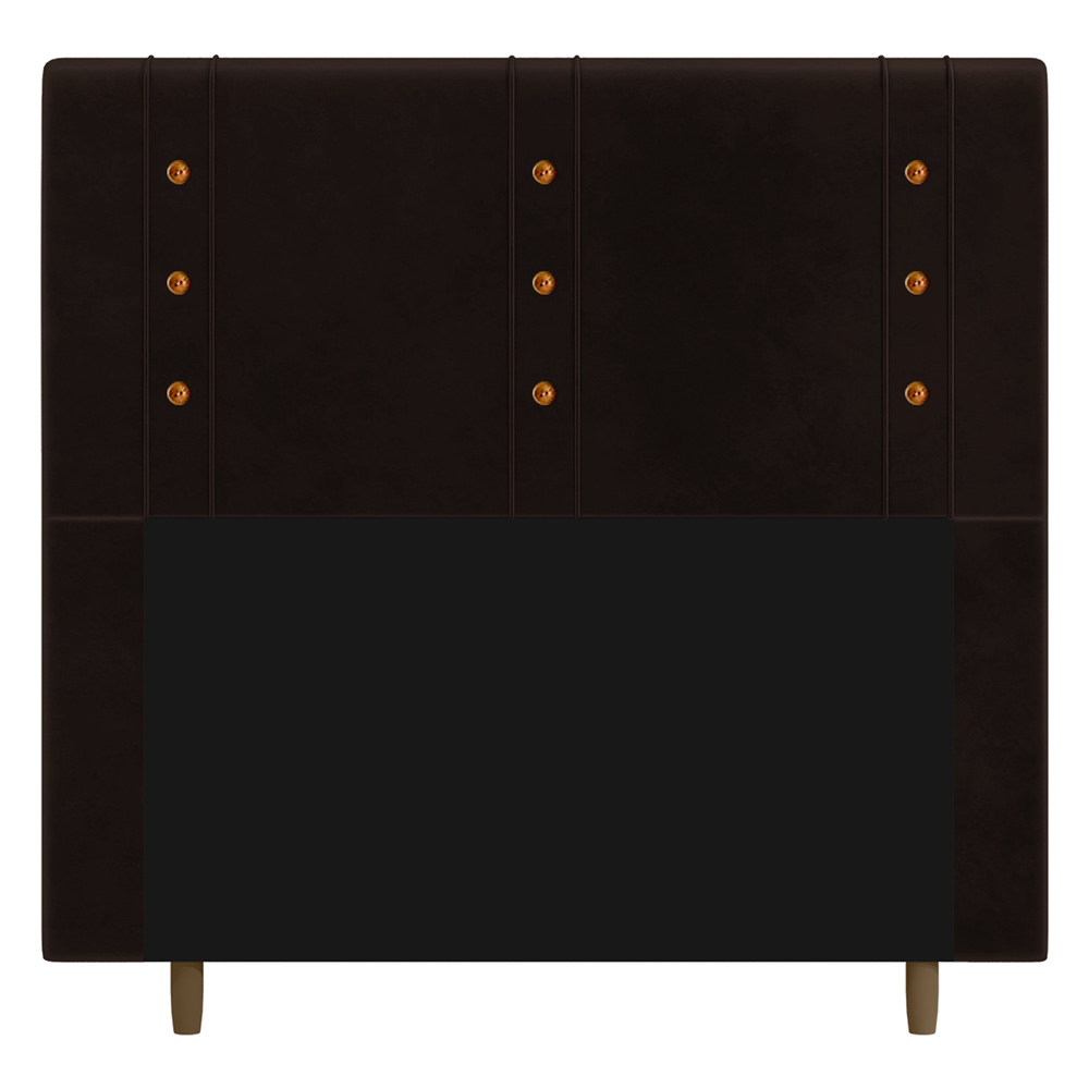 Cabeceira Cama Box Solteiro Roma 90cm Corano Marrom - Desk Design