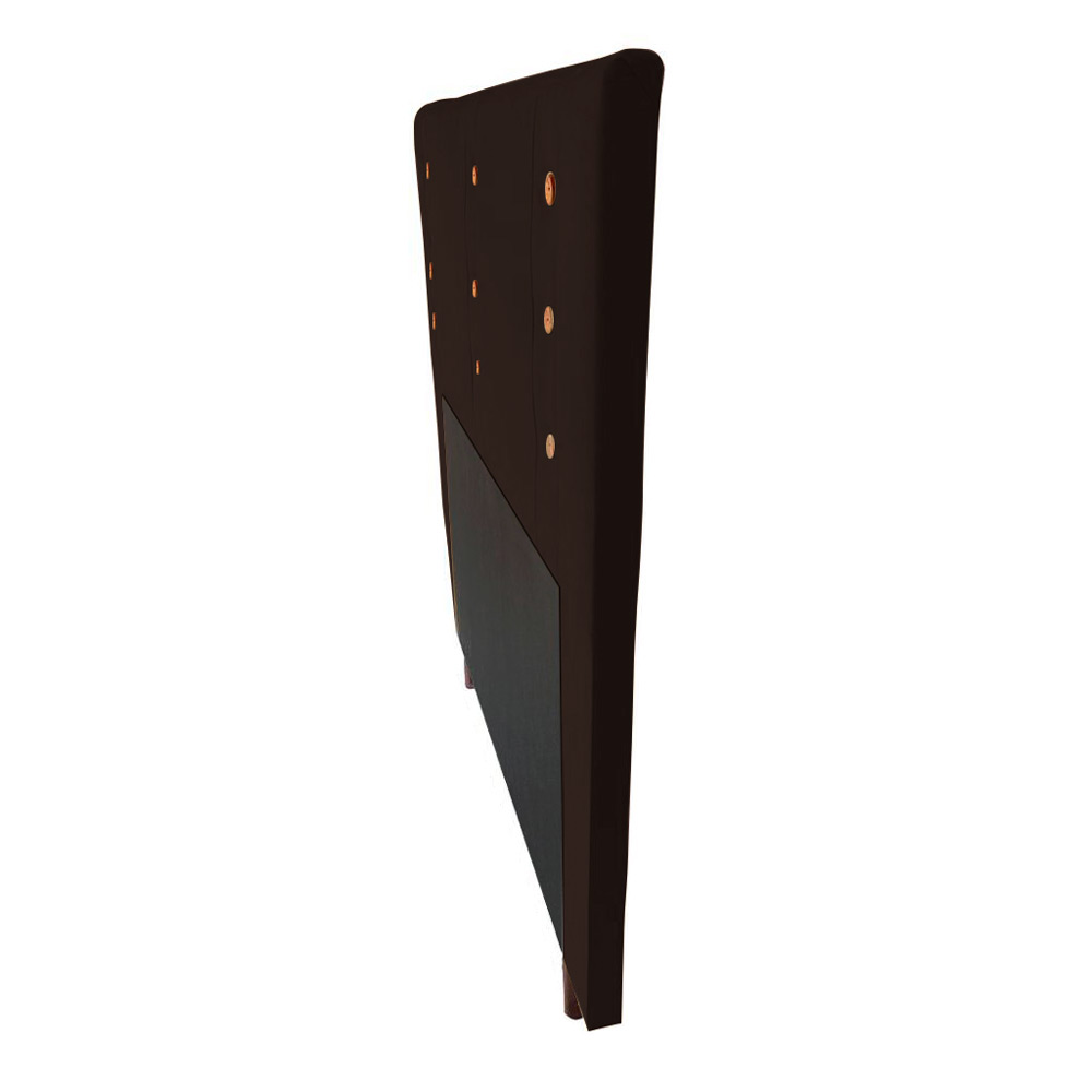 Cabeceira Cama Box Solteiro Roma 90cm Corano Marrom - Desk Design