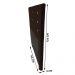 Cabeceira Cama Box Solteiro Roma 90cm Corano Marrom - Desk Design