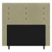 Cabeceira Cama Box Solteiro Roma 90cm Suede Bege - Desk Design