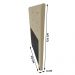 Cabeceira Cama Box Solteiro Roma 90cm Suede Bege - Desk Design