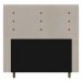 Cabeceira Cama Box Solteiro Roma 90cm Veludo Bege - Desk Design