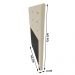 Cabeceira Cama Box Solteiro Roma 90cm Veludo Bege - Desk Design