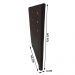 Cabeceira Cama Box Solteiro Roma 90cm Veludo Marrom - Desk Design