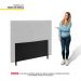 Cabeceira Cama Box Solteiro Viena 90cm Corano Branco - Desk Design