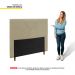 Cabeceira Cama Box Solteiro Viena 90cm Veludo Bege - Desk Design