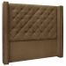 Cabeceira Estofada Cama Box Casal Alteza 140cm Suede Caramelo - Desk Design
