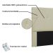 Cabeceira Estofada Cama Box Casal Aquilla 140cm Corano Bege - Desk Design