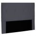 Cabeceira Estofada Cama Box Casal Aquilla 140cm Suede Cinza - Desk Design
