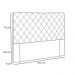 Cabeceira Estofada Cama Box Casal Esmeralda 140cm Suede Bege - Desk Design
