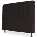 Cabeceira Estofada Cama Box Casal King Louise 195cm Corano Marrom Cacau - Desk Design