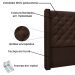 Cabeceira Estofada Cama Box Casal King Size Alteza 195cm Suede Café - Desk Design