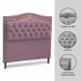 Cabeceira Estofada Cama Box Casal King Size Belize 195cm Luxor Rosê - Desk Design