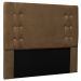 Cabeceira Estofada Cama Box Casal King Size Monreale 195cm Suede Caramelo - Desk Design