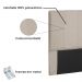 Cabeceira Estofada Cama Box Casal King Size Ravenna 195cm Suede Bege - Desk Design