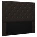 Cabeceira Estofada Cama Box Casal King Size Tânia 195cm Corano Marrom - Desk Design