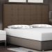 Cabeceira Estofada Cama Box Casal King Size Verona 195cm Suede Caramelo - Desk Design