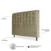Cabeceira Estofada Cama Box Casal Louise 140cm Suede Bege Escuro - Desk Design