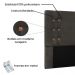Cabeceira Estofada Cama Box Casal Monreale 140cm Suede Cinza - Desk Design