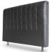 Cabeceira Estofada Cama Box Casal Queen Louise 160cm Corano Preto - Desk Design